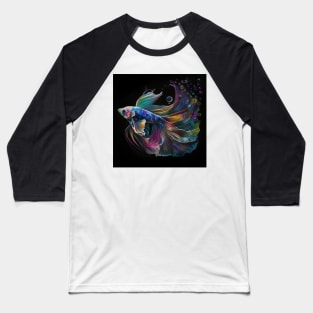 Rainbow Betta fish Baseball T-Shirt